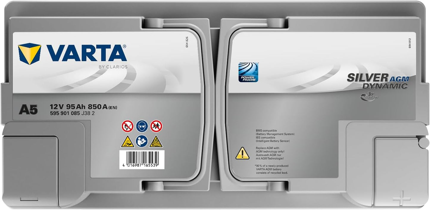 Batteria a5 varta agm xev 95ah