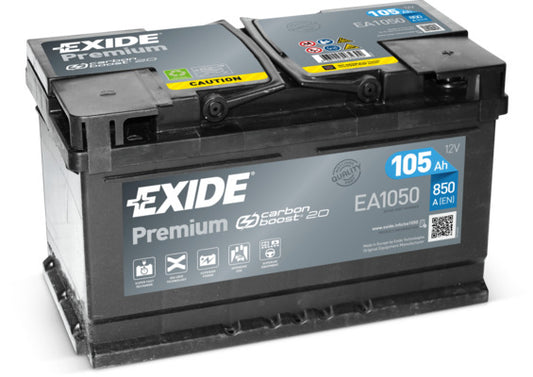 Batteria per auto Exide EA1000 Premium Carbon Boost 12V 100Ah 900A